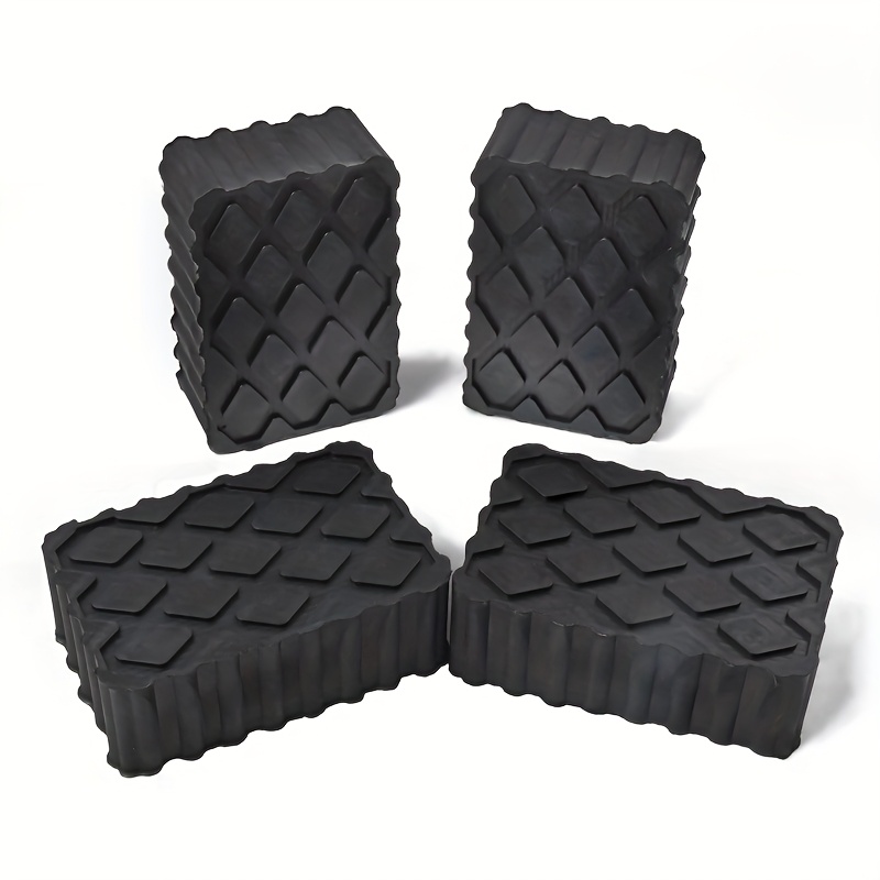 TEMU 4pcs Car Jack Pad Block, Universal Jack Pad Adapter For Floor Jack And Jack Stand, Anti-slip Heavy Duty Pad Protects Car Frame And Pinch Weld
