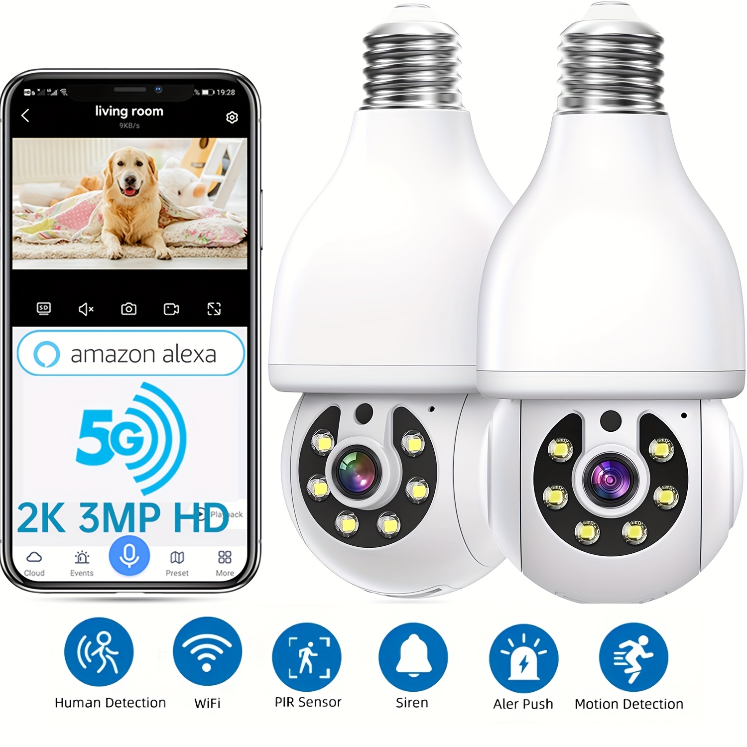 HOT Bulb Cctv Camera Amazon Light Bulb Camera Smart Light