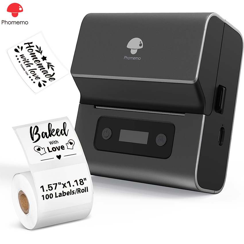  MARKLIFE Label Maker Machine with 3 Tapes Barcode Label  Printer - Mini Portable Bluetooth Thermal Labeler for Address Clothing  Jewelry Retail Barcode Small Business Home Office Compatible Phones &PC :  Office Products