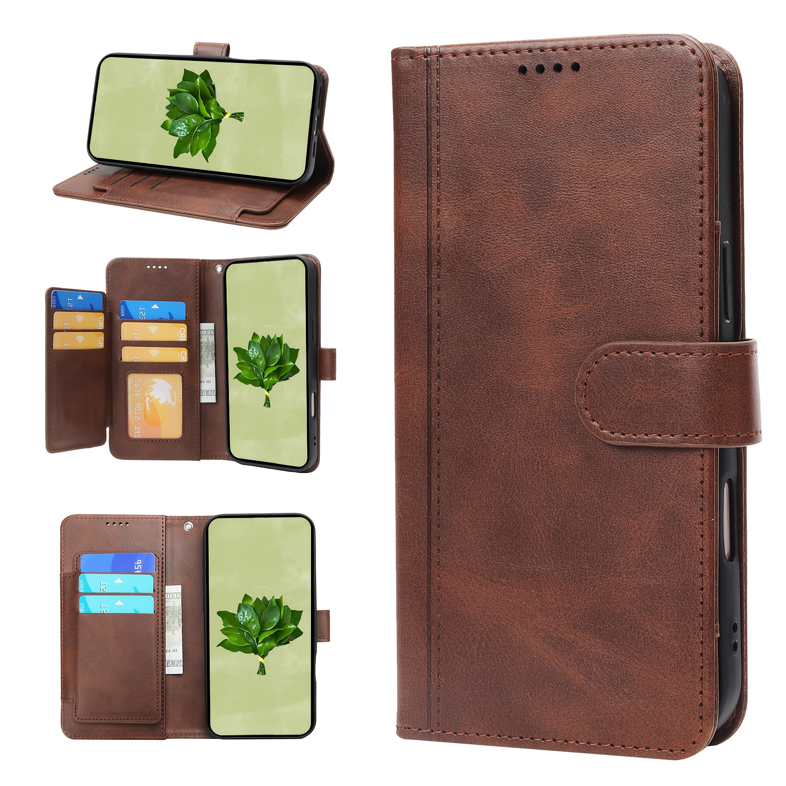 TEMU Phone Case - [for Xiaomi 15 Case] Flip Wallets Case For Xiaomi Pro/15 Ultra/15s Pro/ 15t/ 15t Pro Ladies Phone Card Slots Magnetic Stand Phone