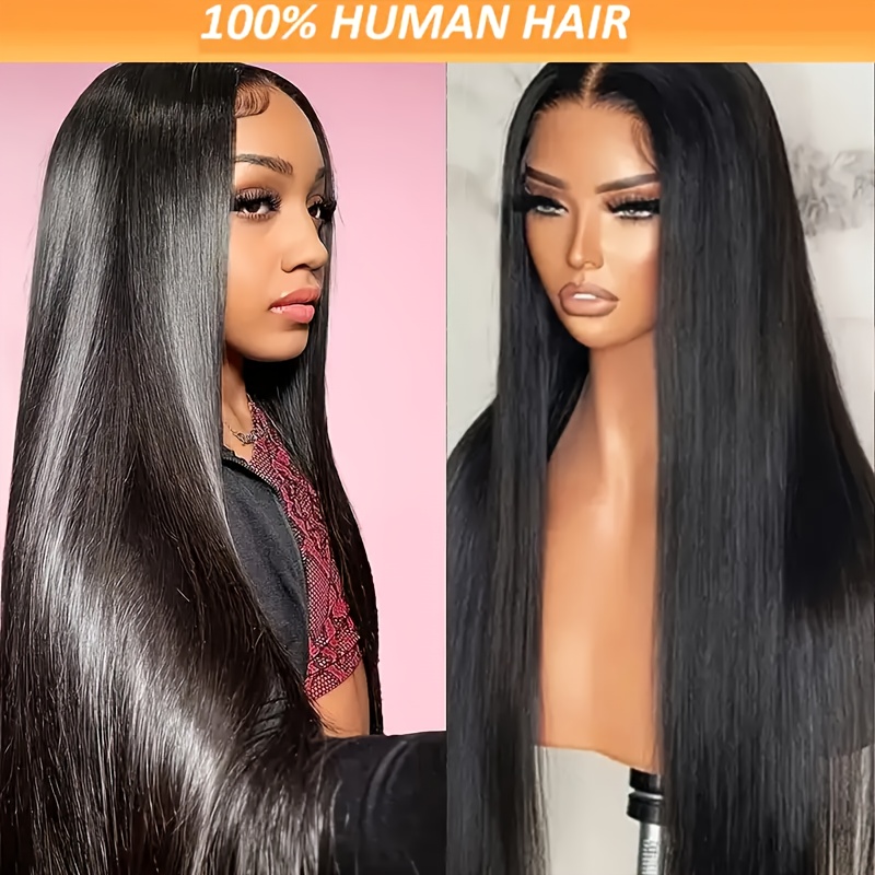 200 density 13x4 hd transparent lace front human hair wigs  display picture 3