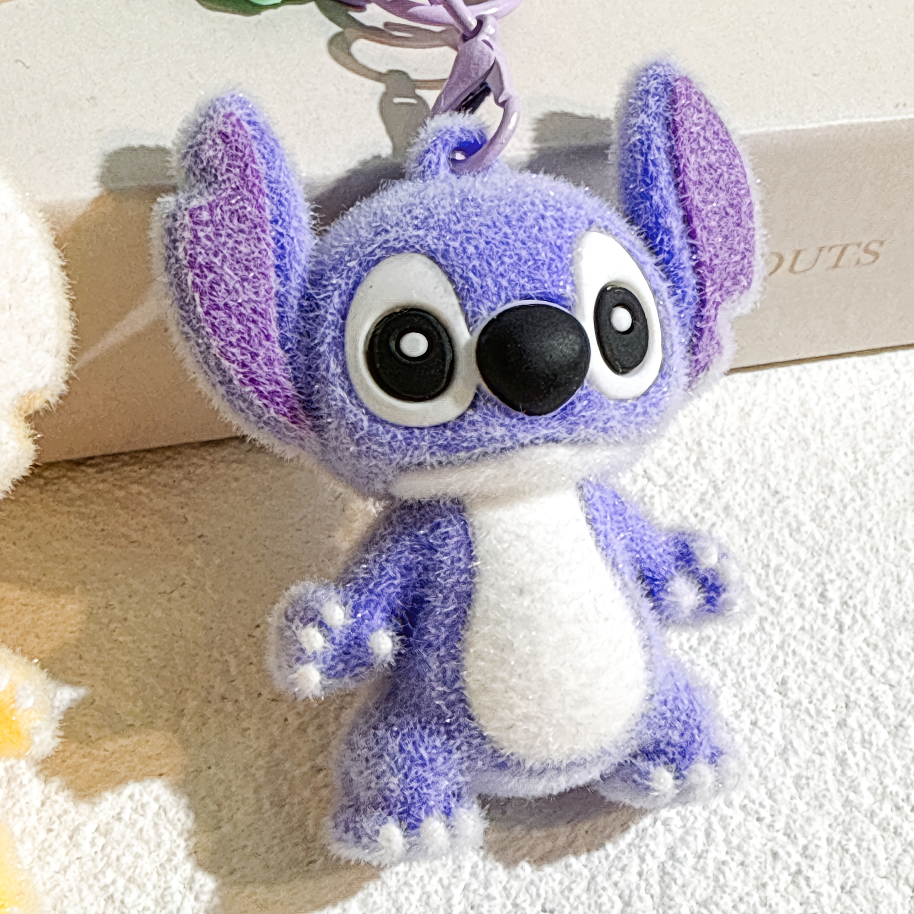 1pc Disney Stitch Silicone Keychain, Fashionable Four-Color Design, Backpack & Car Keyring, Perfect Valentine'S Day Gift for Friends and Family