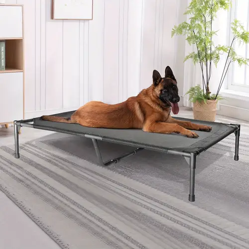 Multifunctional Ramp elevated dog bed with ramp sold on Temu United States