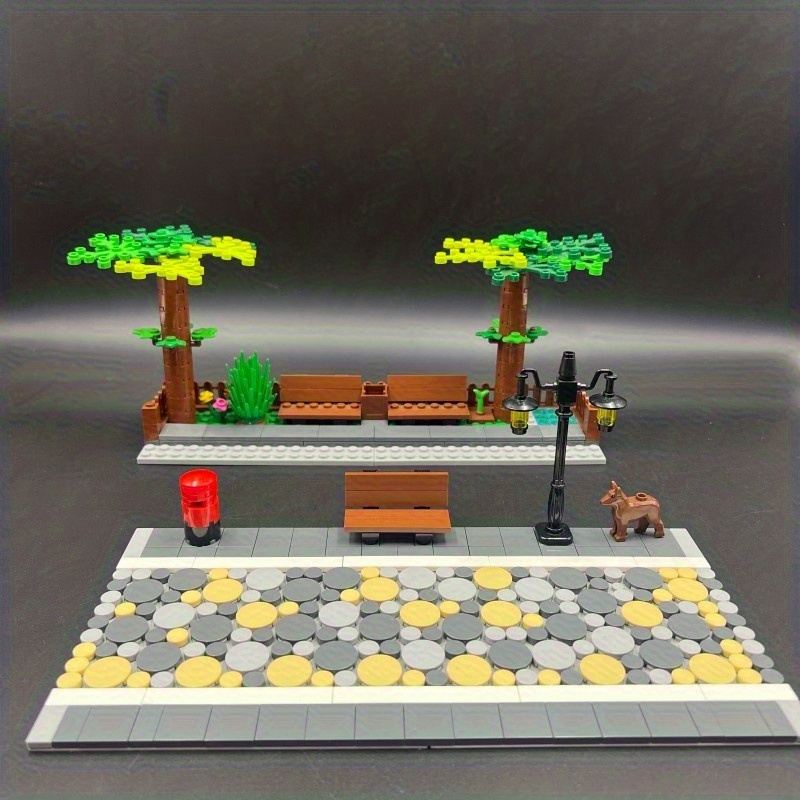 Urban Landscape Scenery Assembling Garden Scenes Building Blocks