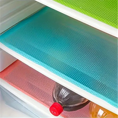 4 refrigerator liners customizable cabinet and table mats washable waterproof oil resistant keep durable non slip suitable for shelves fridge and cabinets