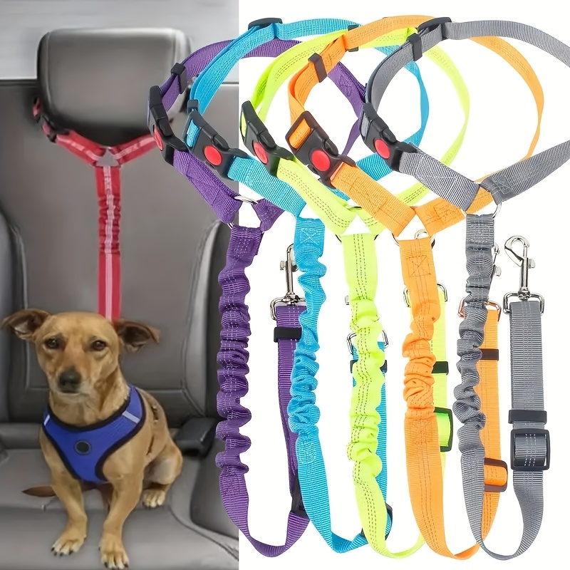 

Dog Seatbelt - Polyester Car For - , Universal Fit, Patterned