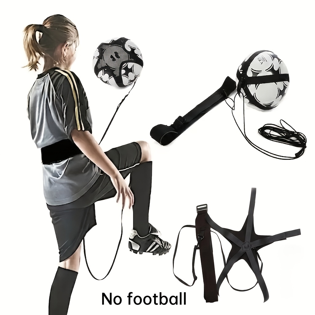 TEMU 【ソロトレーニング機器！】伸縮性サッカーのジャストラップで、ボーロールを向上させられます。効率的なトレーニングのために調整可能な伸縮ストラップ付き。