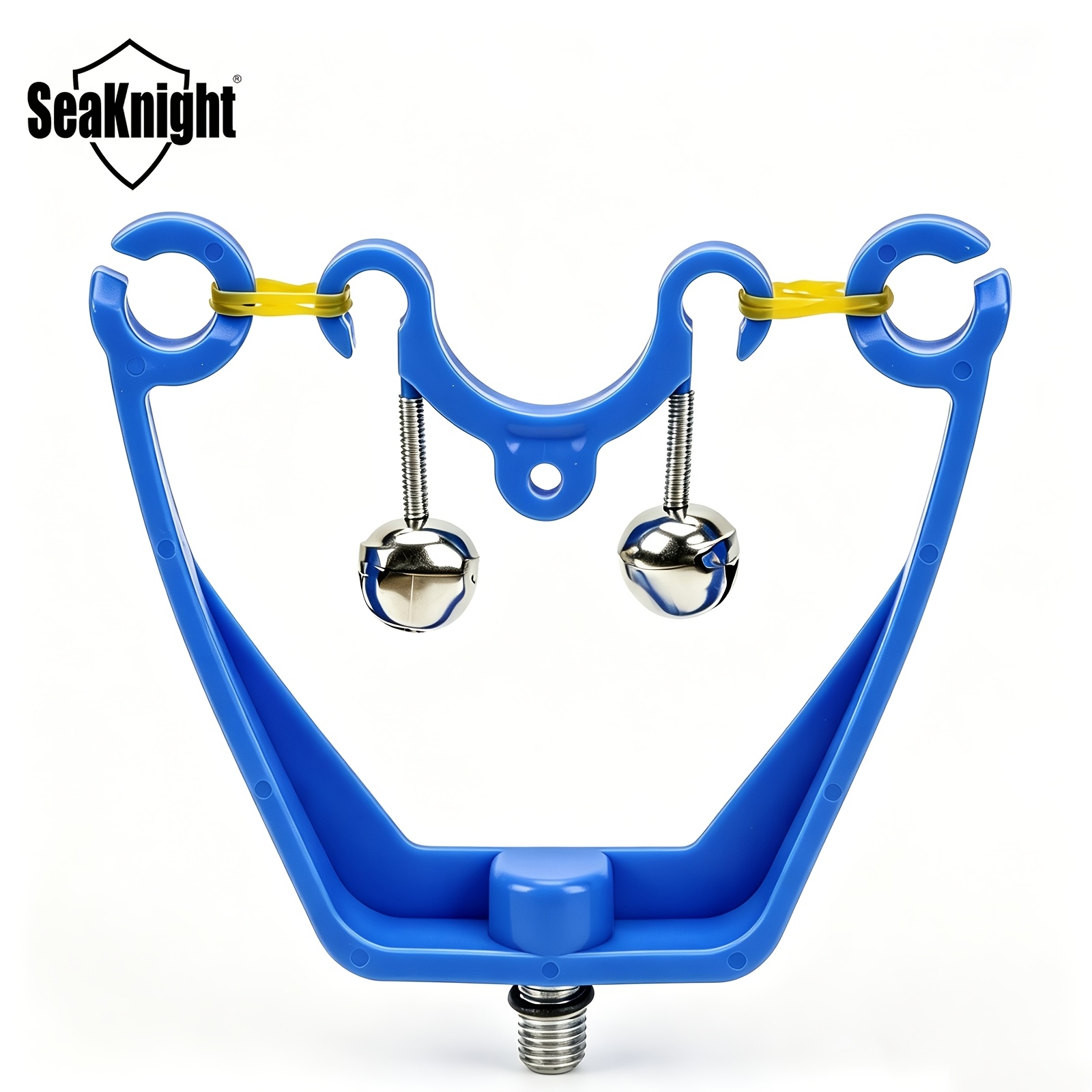 TEMU Tête de pour canne à pêche à la avec double alarme, embout de support de canne à pêche de arc, accessoire de bâton de pêche à la Euro, tête de