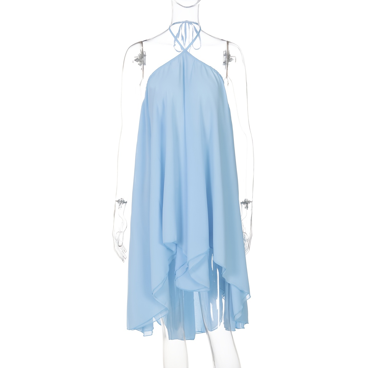 chiffon knee length dresses Eliza Flattering Sleeveless Knee Length Chiffon Bridesmaid Dresses, Champagne main image 0