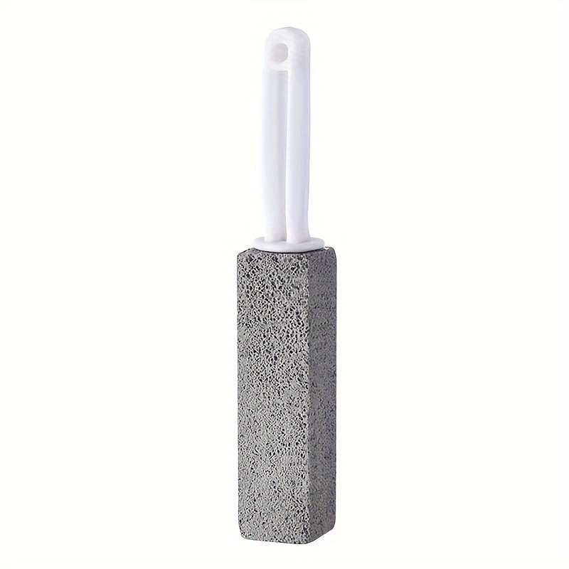 Image of 1pc Pumice Stone - Erases Limescale Stains, Hard Water Rings, , And Rust - Ideal For Toilet Bowl Cleaning, Tile, Bath, And Kitchen With Ergonomic Handle