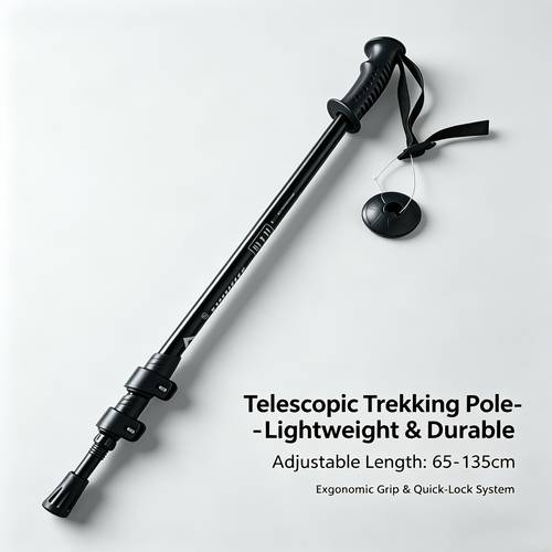 imagem do item bastões de trekking externos duráveis para exterior, bastões de caminhada ajustáveis, bastões de caminhada unisexo, adequados para montanhismo, caminhada, trekking