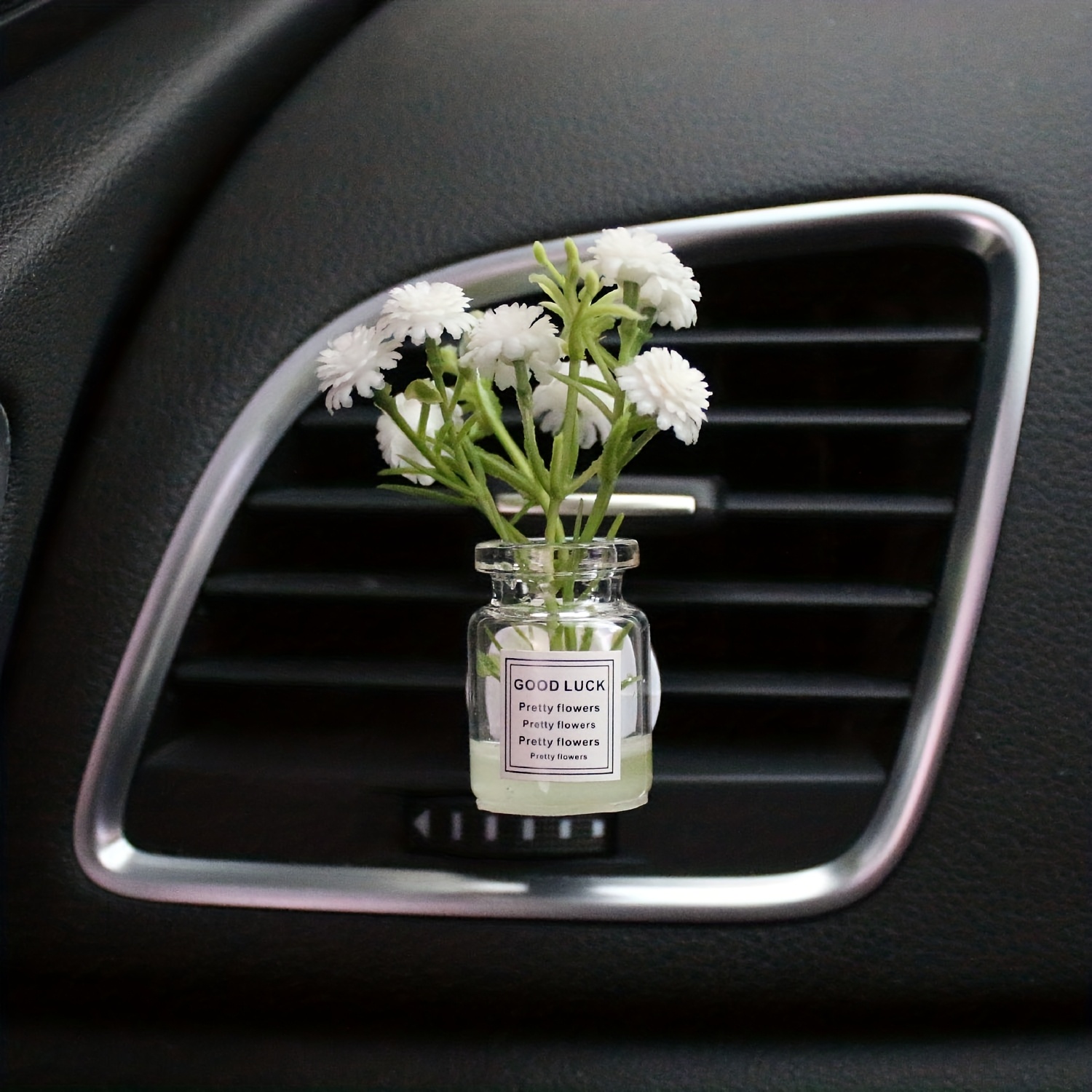 item picture gypsophila glass vase car air conditioning outlet aromatherapy clip ladies   flower decoration supplies air freshener light fragrance