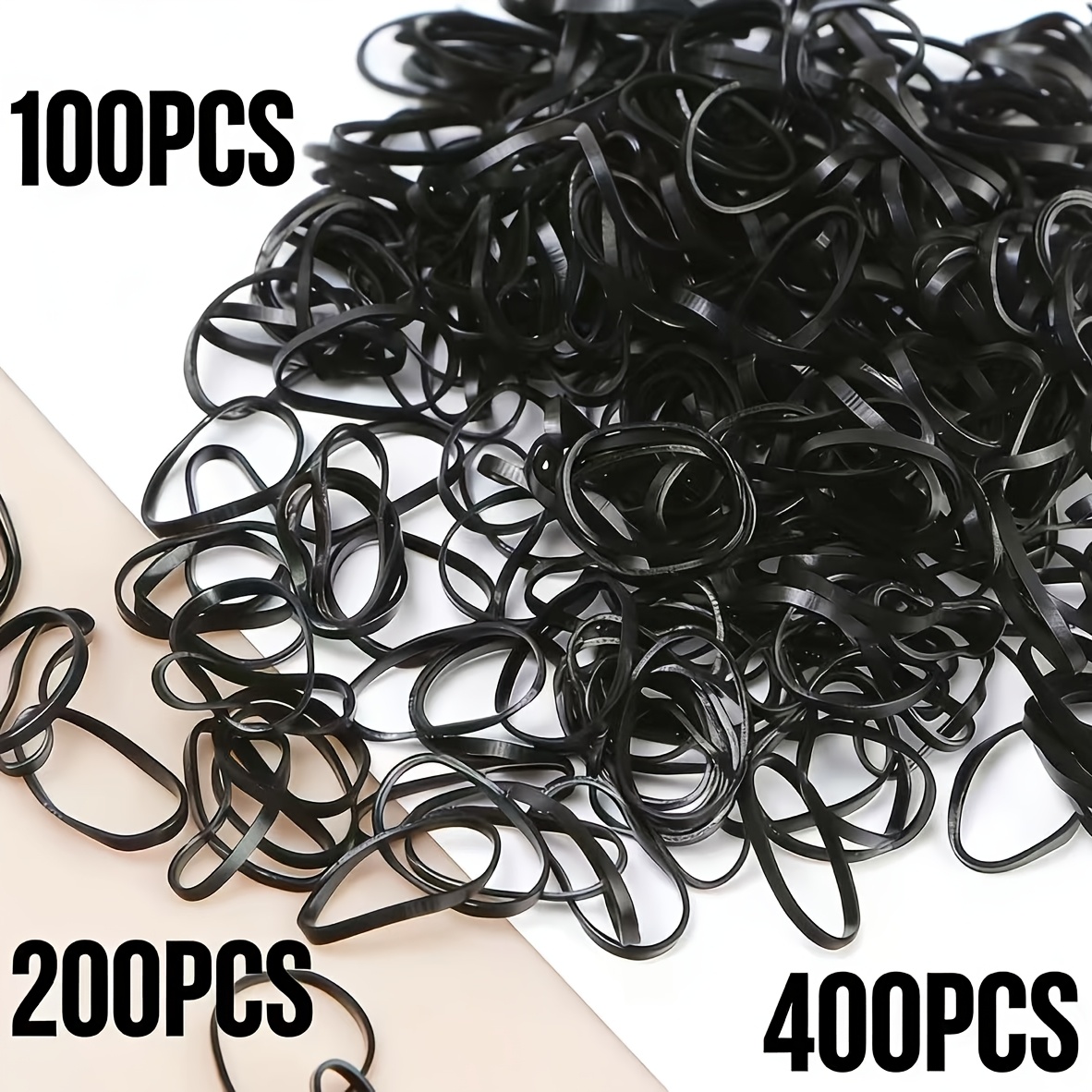 100 200 400 one small rubber band suit simple and   elastic hair bands cute mini hair accessories