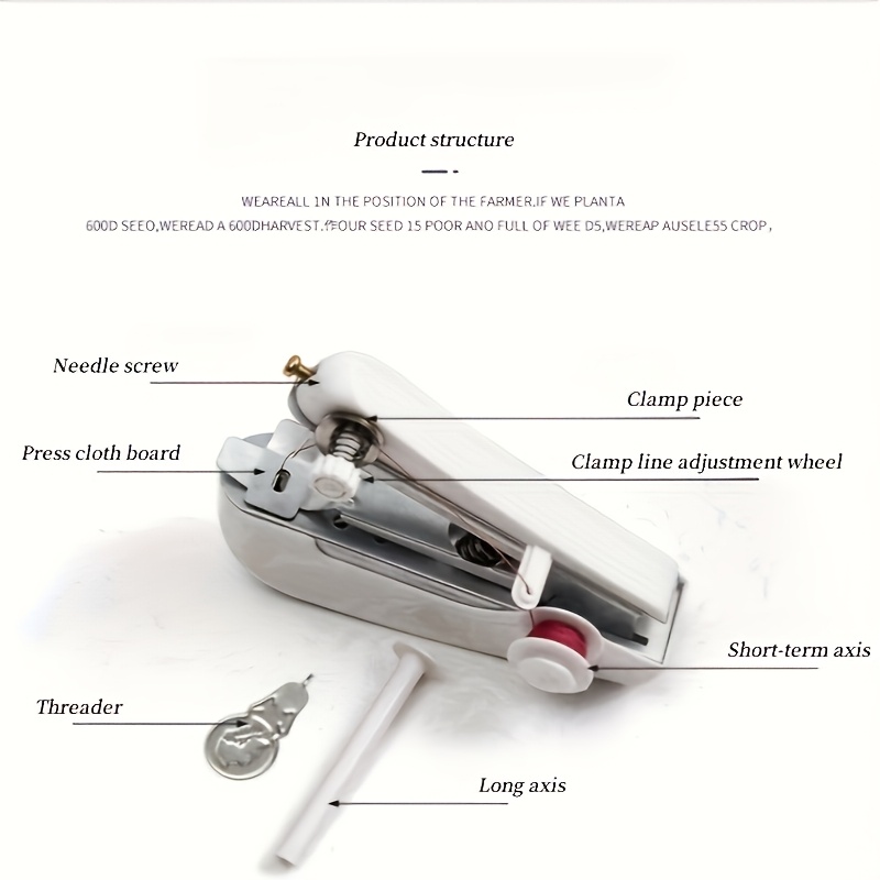 4pcs Portable Manual Mini Sewing Kit with Accessories