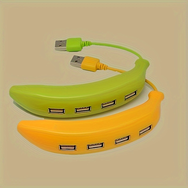 

Usb Banana Expand, Connect, Enjoy: Banana-shaped 4-port Usb 2.0 - Versatile, Portable & User-friendly For All Your Devices