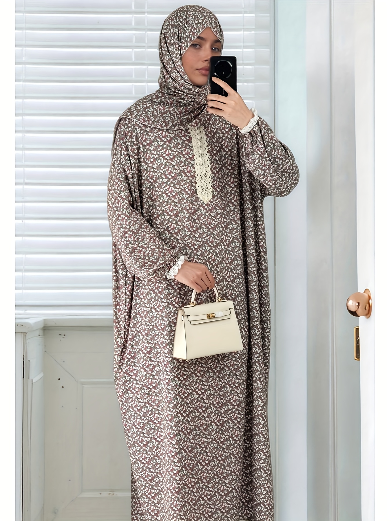 tweetalige zachte muslin plus size batik jurk met Temu Belgium