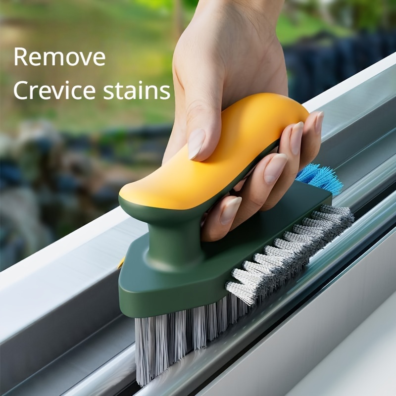 

Versatile Triangular Cleaning Brush - No Dead Corner, Ideal For Bathroom, Kitchen, And Outdoor Use - Plastic, Multi-surface Scrubber