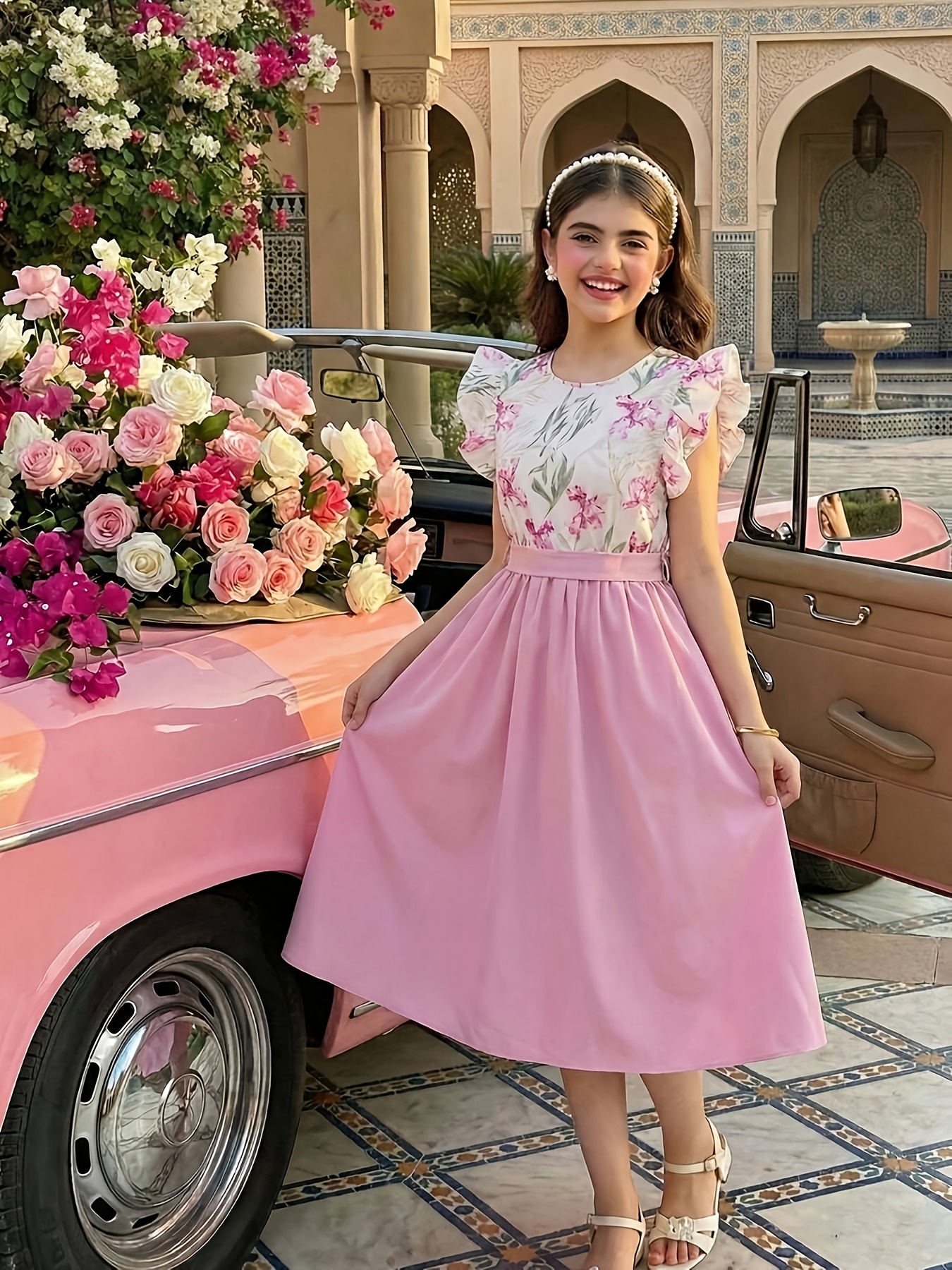 cute pink dresses Cute Pink A Line Short Prom Dress, Pink Evening Dress US 8 / Pink