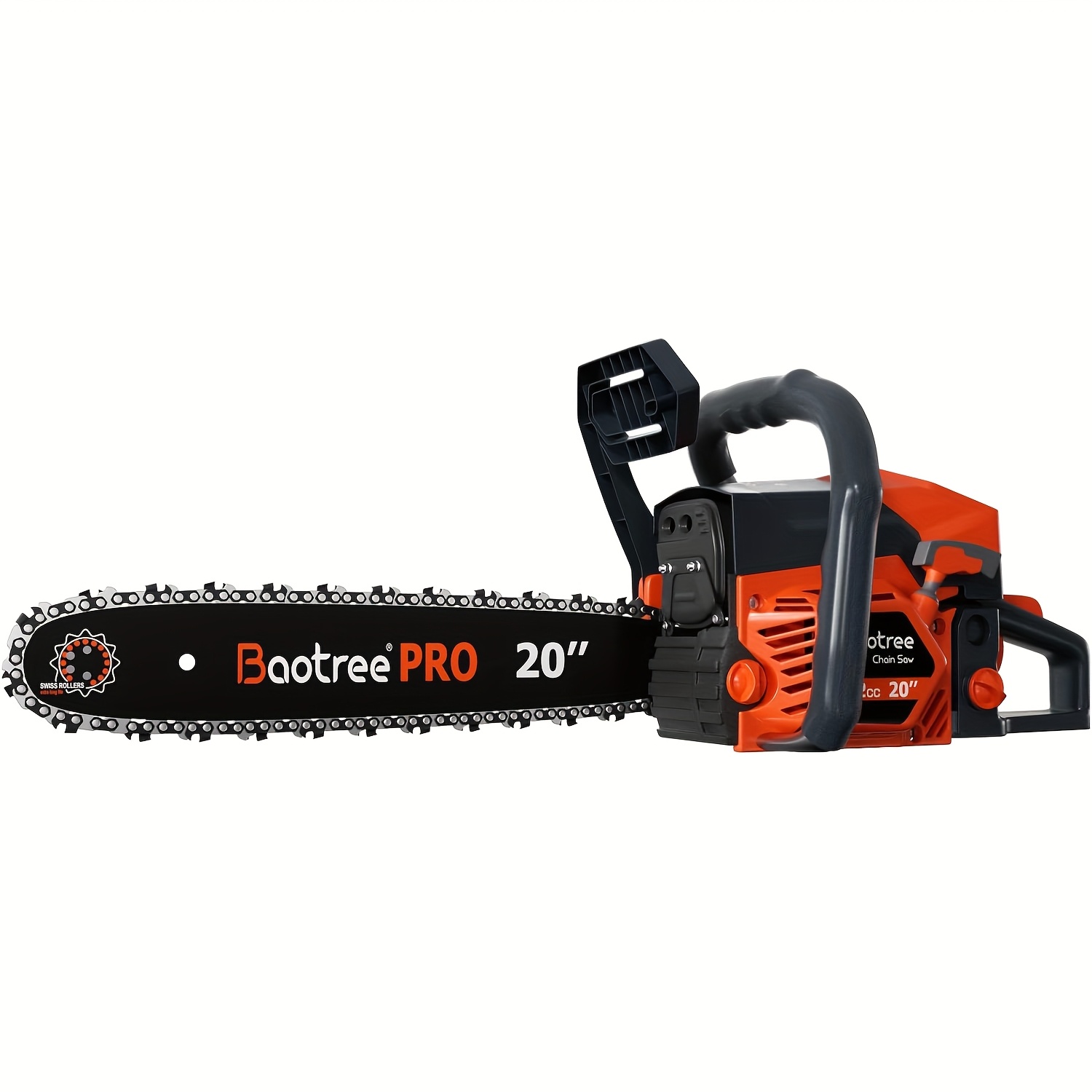 TEMU 62cc Gas Chainsaw, 20-inch , Comes With 2-cycle Engine And Vibration Reduction System, Includes Feature For Cutting Trees, Firewood, And Tasks
