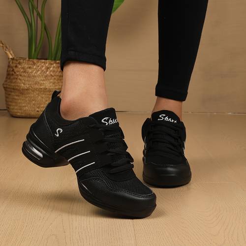 zapatos casuales de moda para mujer, zapatos de transpirables cómodos antideslizantes para interiores, zapatos deportivos de con de pu con cordones