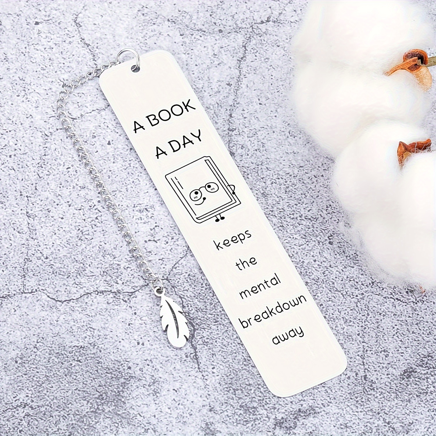 

Stainless Steel Bookmark - Perfect Gift For Readers & , Ideal For Valentine's Day, Birthdays, Graduations | Fun Christmas Stocking Stuffer