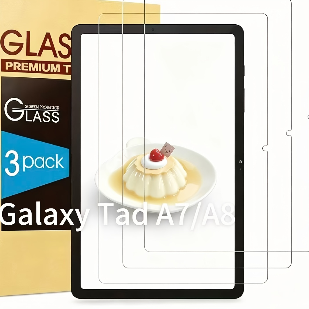 TEMU 3pcs Tempered Glass Screen Protector For A7 10.4-inch / A8 10.5-inch, Anti-scratch, Anti-fingerprint, , Hd , Auto-adhesive, Easy Application For