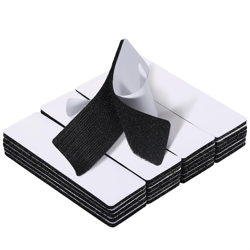 TEMU 2x4 Inch Tape Heavy Duty - 15 Sets - Adhesive Fastener For Home Office Indoor Outdoor Use - Of Holes And Screws, Black