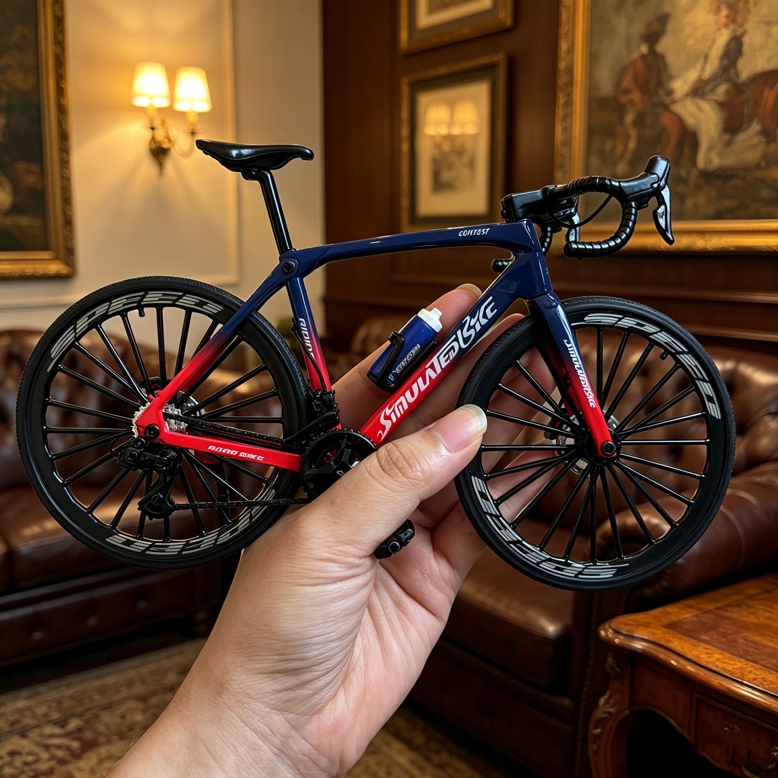 TEMU Pi羅 di un ornamento! di bici da in 1:8. Con personaggi giocattolo e modellini di auto, 癡 assolutamente sia come regalo per i bambini a casa che