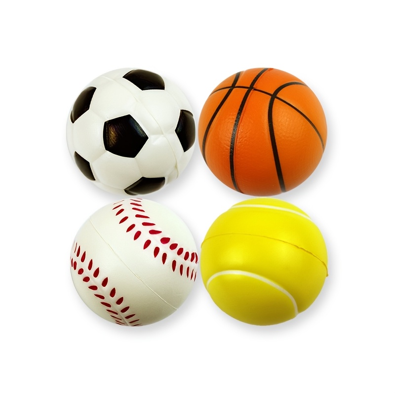 Image of Set Of 4, 5cm/1.97in Diameter, Solid Balls For Home, Holiday, Celebration, And Sports-themed Decoration