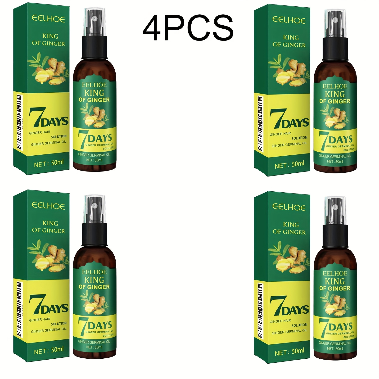 TEMU Ginger Hair Spray, Containing Ginger Extract, Mild Ingredients, Alcohol-free, Moisturizes Hair, Hair And Makes It Smooth