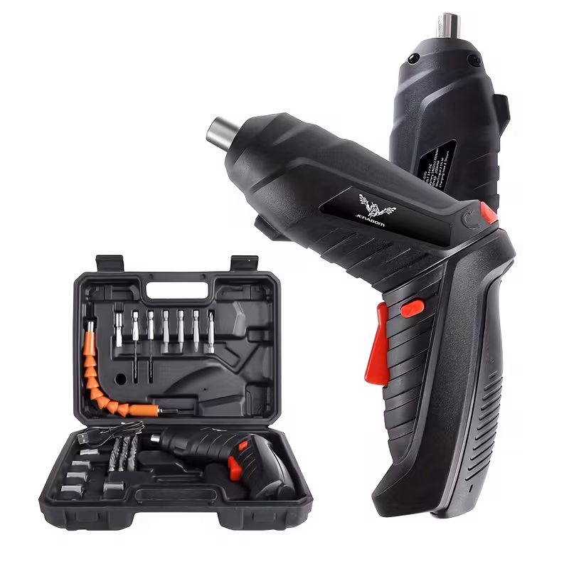 (destornillador*1+broca*1) +cable de /14 piezas/26 piezas/47 piezas juego de herramientas eléctricas de 3.6v para reparación y , taladro eléctrico inalámbrico mini para el hogar con batería de litio de 1300mah 0