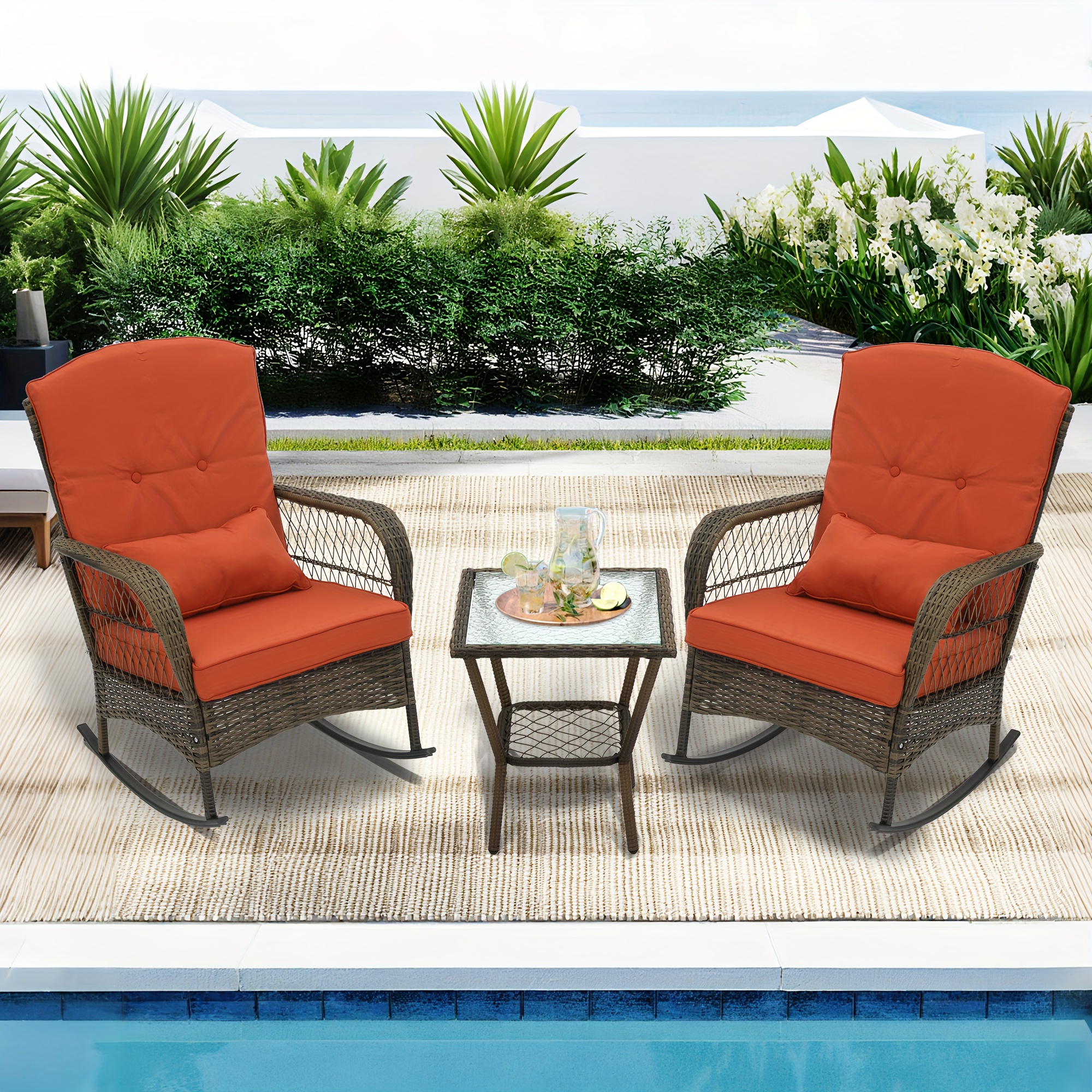 Rattan Furniture Patio Festival Replacement Cushions Woodard