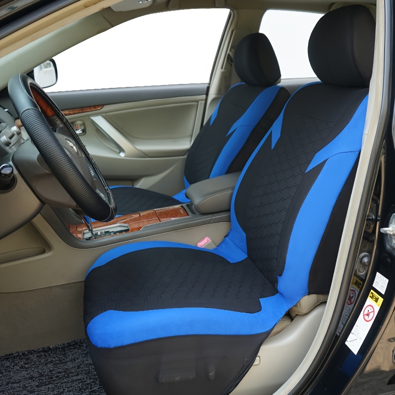 TEMU Breathable 2 Front Car Seat Covers, Mesh Cloth Seat Covers For Cars, Integrated Seat Covers Compatible With Car Interior Covers, Universal For