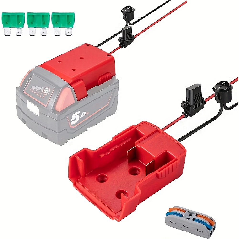 Power Wheels Battery Adapter For Milwaukee M18 18v Dock Temu