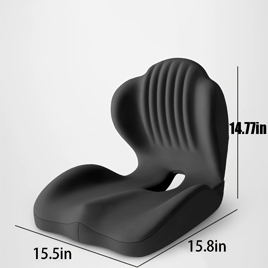 TEMU Ergonomic Lumbar Support Cushion, Lower Back And Hip Support Pillow, Memory Foam Back Support, Suitable For Office Chairs And Car Seats,