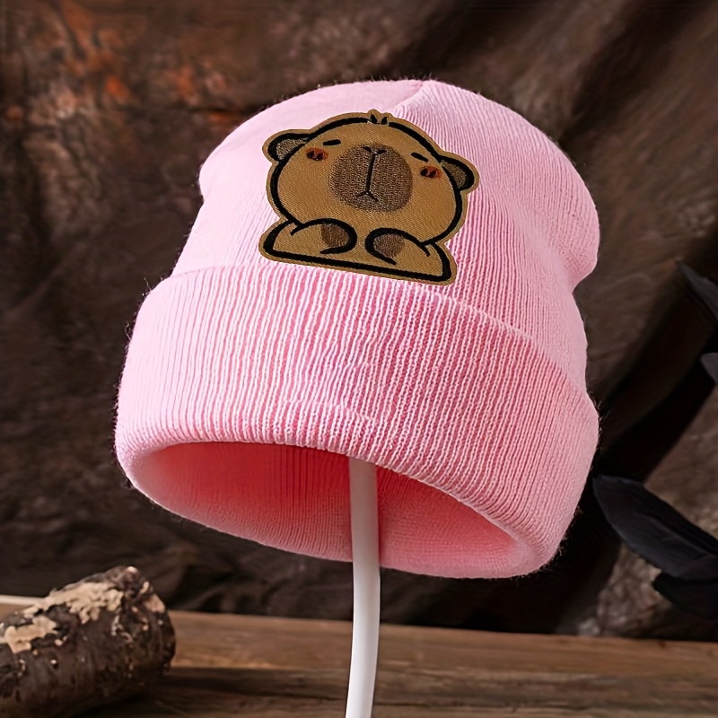 1pc Okoium ' Capybara Hat - Cute Capybara Cap With Capybara, Lightweight Warm Winter Hat Suitable For Daily Wear, Outdoor, Birthday & Holiday Gifts () - ' Fashion Accessory