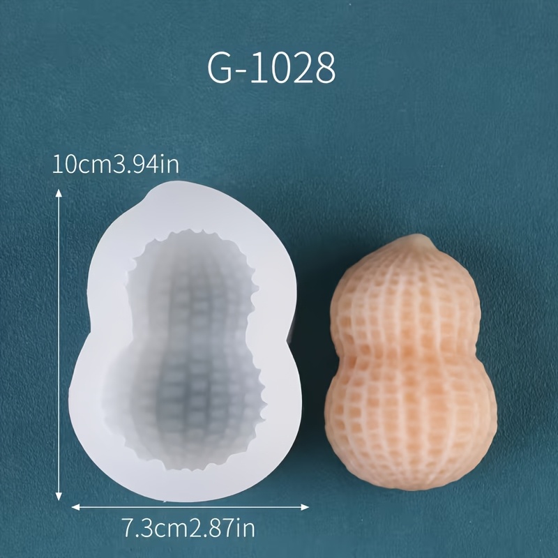 TEMU Large And Small 3d Peanut Candle Molds For Creative Handmade Aromatherapy Decorations, Party Decor Making Tools, Silicone Molds That Are Easy To