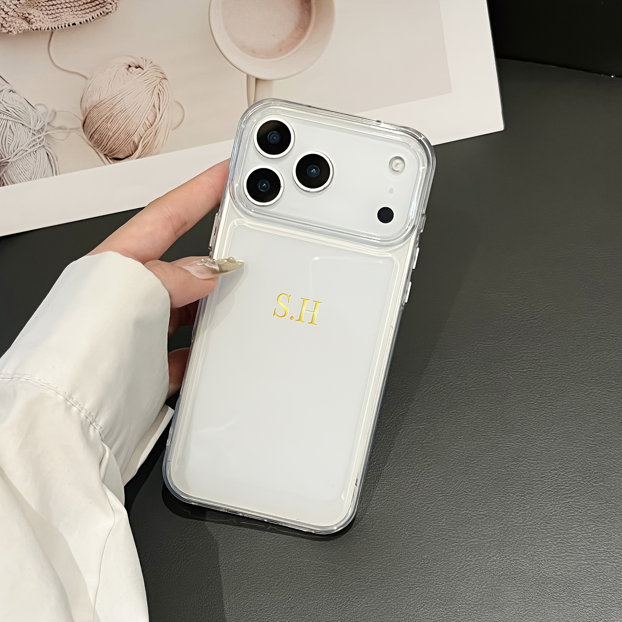 TEMU Phone Case - Customizable Personalized Name Diy Phone Case Suitable For Iphone 17, 16, 15, 14, 13, 12, And 11 Pro Max. A Great Gift For Men And