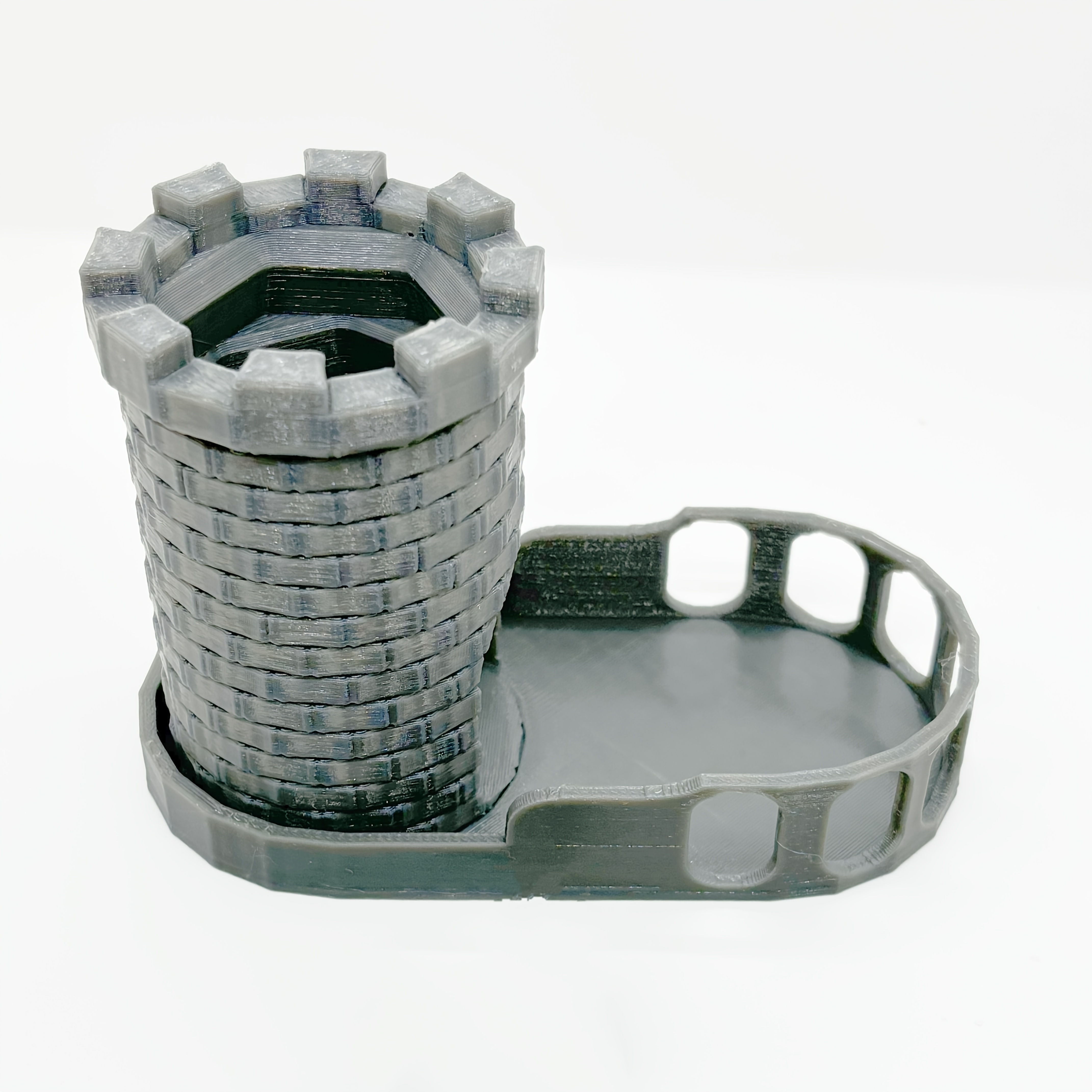 3d Printed Mini Dice Tower, Castle-shaped Dice Tower, Portable Dice Tower Easy To Carry, Tabletop Rpg Accessories, Suitable For Standard Size Dice