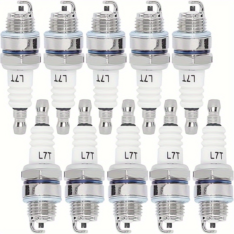 

Spark Plug L7t For 2- Small Engines, Compatible With Chainsaws, Lawn Mowers, , And Blowers - Metal, 33cc/43cc/47cc/49cc/52cc, 5/10pcs, Bpmr7a, , Rcj6y, Wsr5f