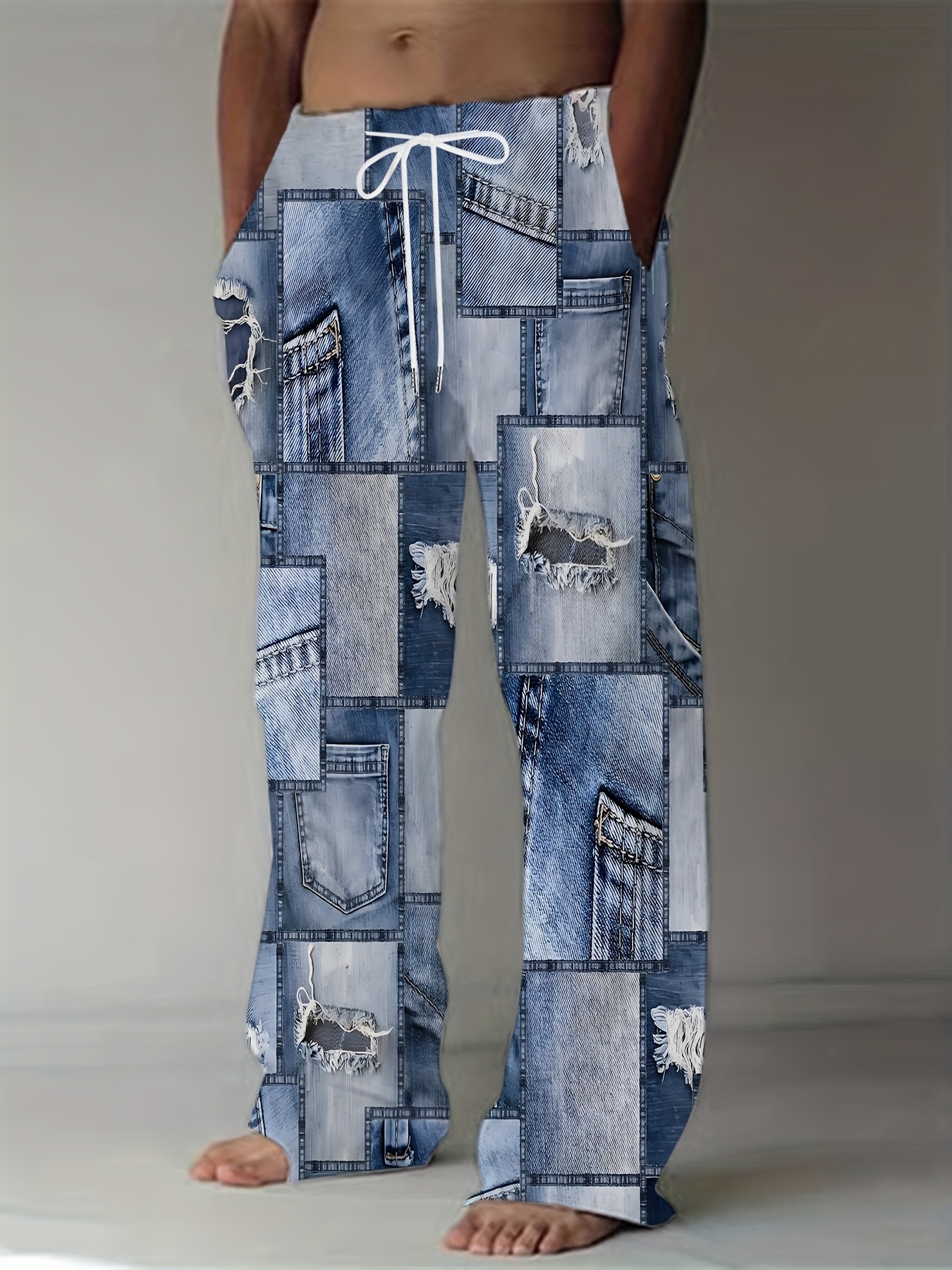 pantalones vintage hombre estilo denim Temu Argentina