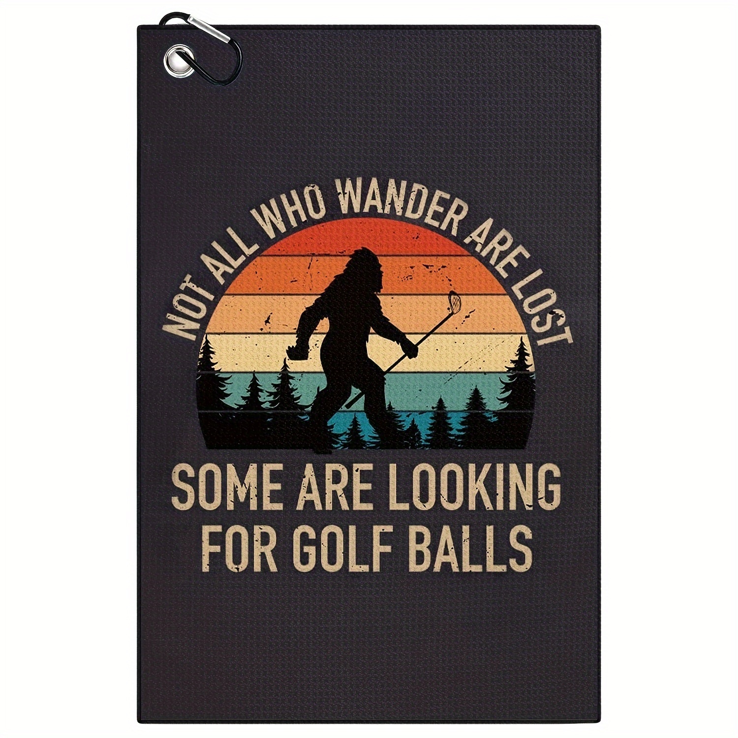 

Premium Microfiber Golf Towel - Funny Print, 's Bags, Great , Dad, Boyfriend, Husband - Orange/light