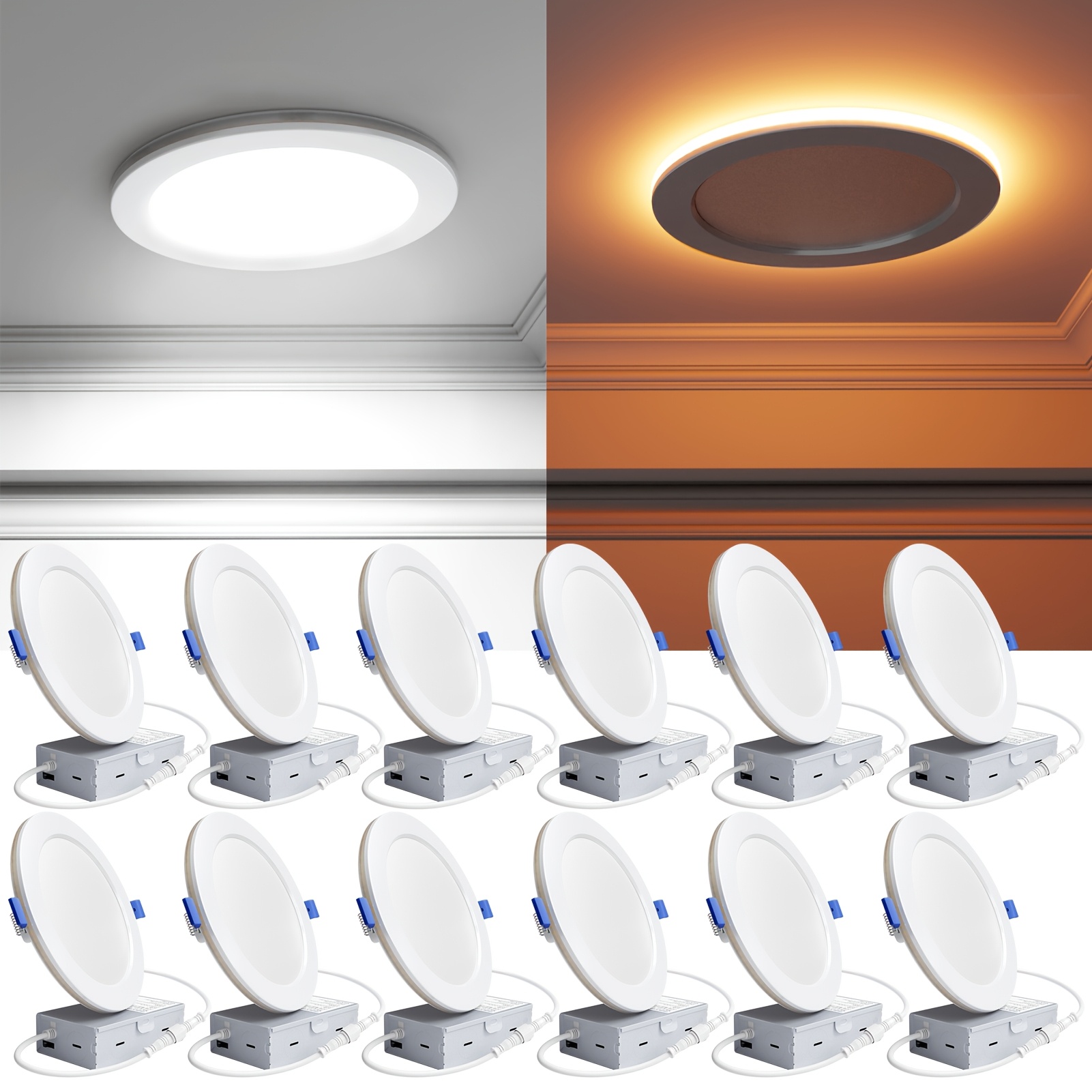 6 inch led ceiling lights sold on Temu United States