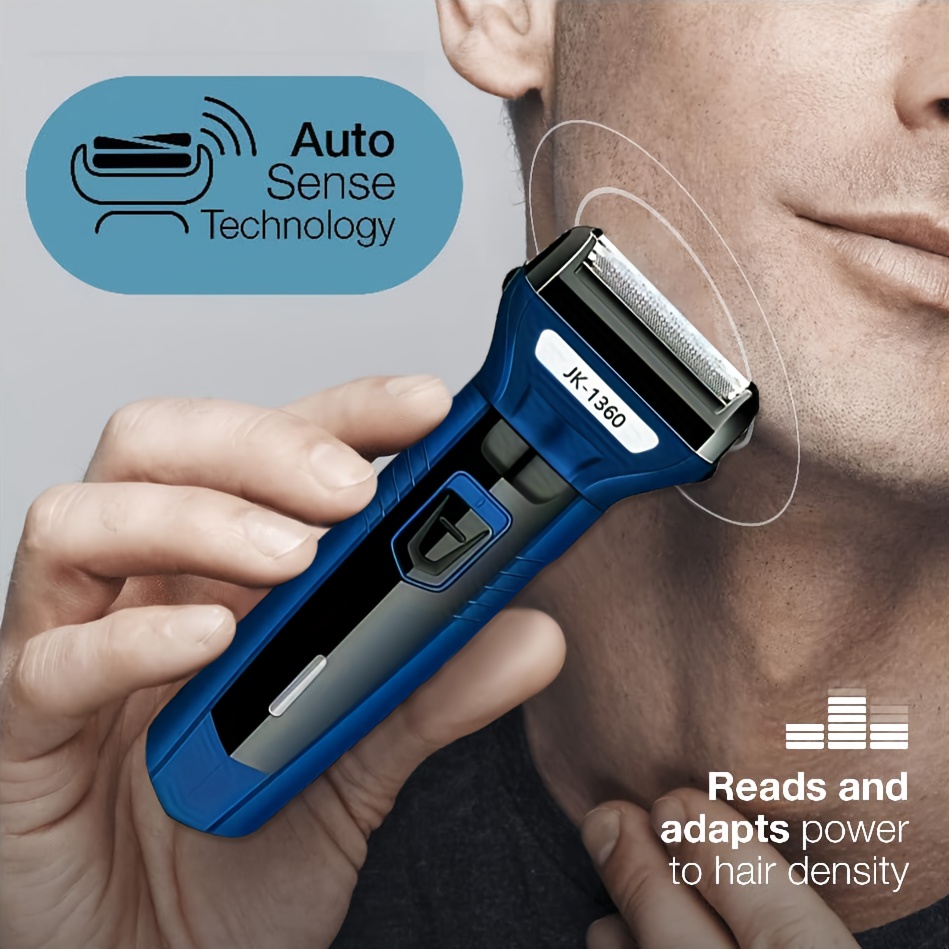 feiyba 3 in 1 mens electric shaver body hair trimmer set usb