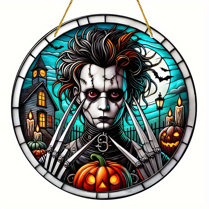 

[ ] - 8"x8" Hanging, Halloween Decor For & , , / Decoration