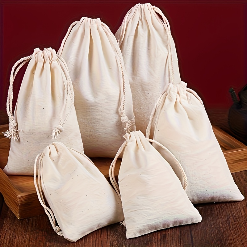 canvas drawstring gift bags flat Temu Mauritius