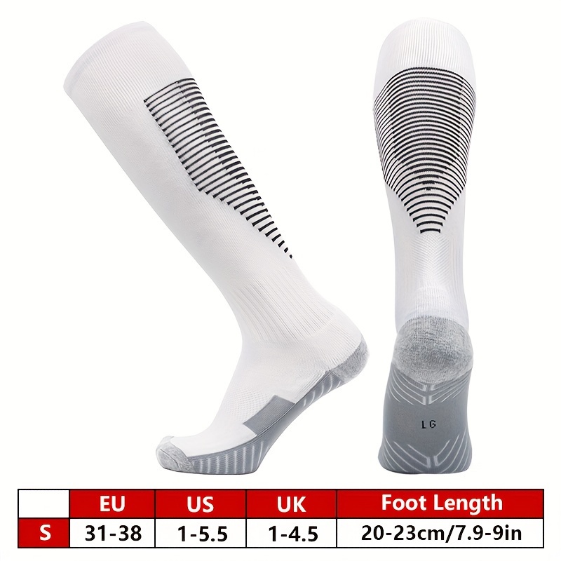 TEMU 1 par de calcetines de caña , de caña larga, inferior de toalla engrosada para , calcetines deportivos, calcetines de
