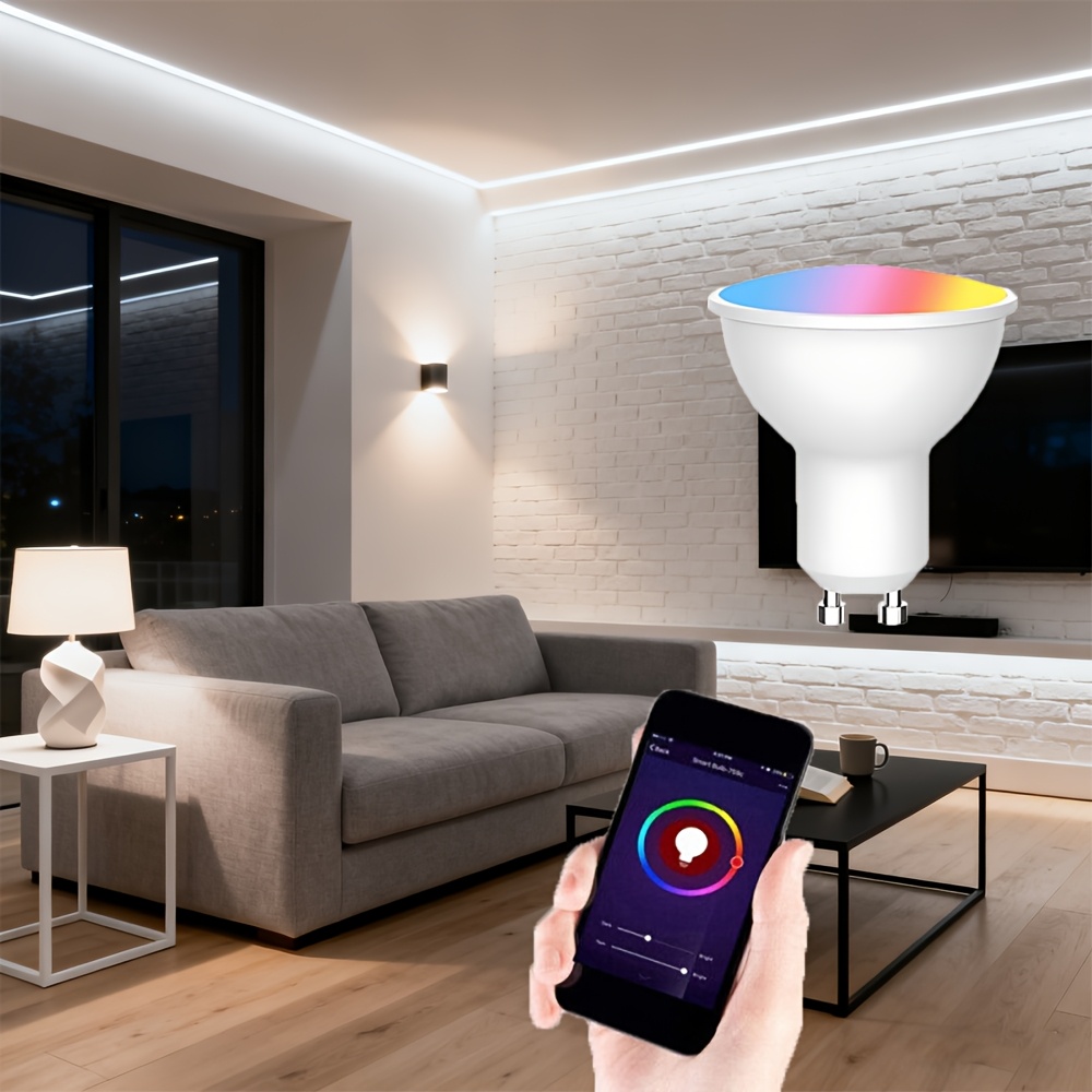 6pcs GU10 WiFi Smart Bulb with Color Changing Features