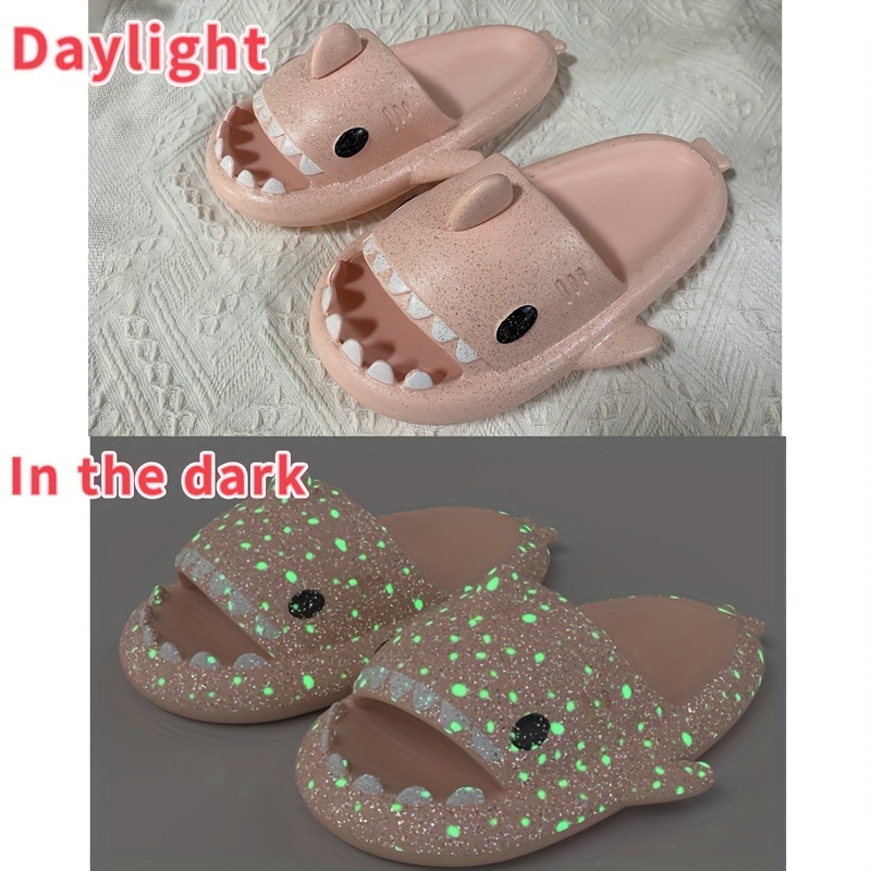 sandalias casa hombres diseño gráfico tiburón animado suela 36 37 color rosa 10