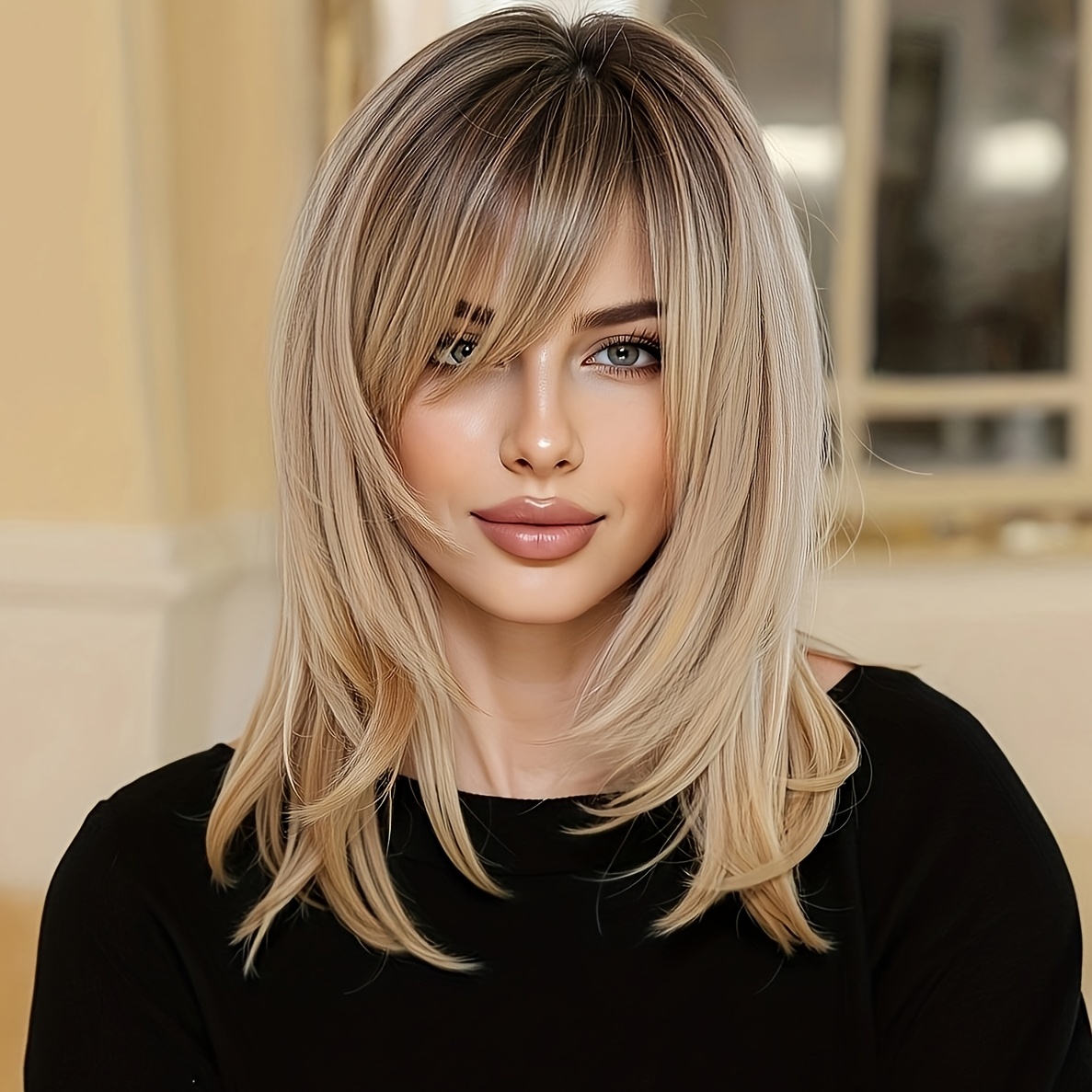 TEMU 16 Inch Brown Ombre Blonde Long Hair For Women Lc242-1